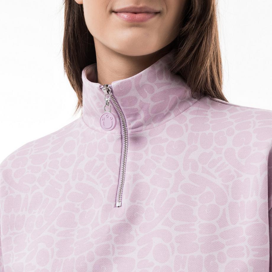 HUGO BLUE Dantasia B Gemustertes Half Zip Sweatshirt  