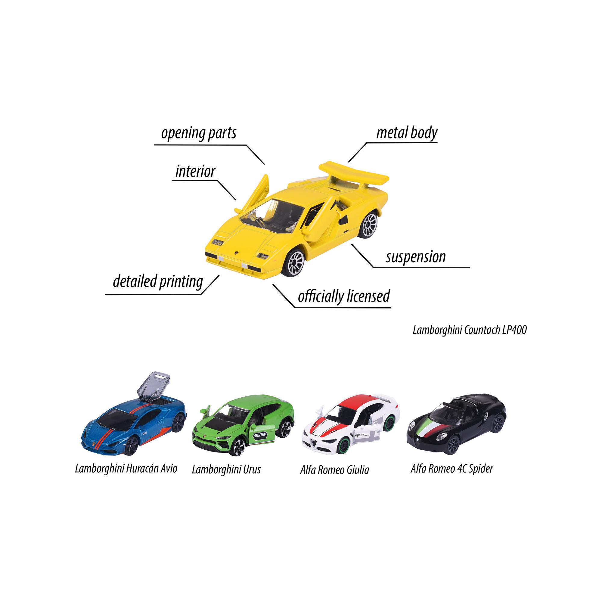 Majorette  Dream Cars Italy – 5er Set 