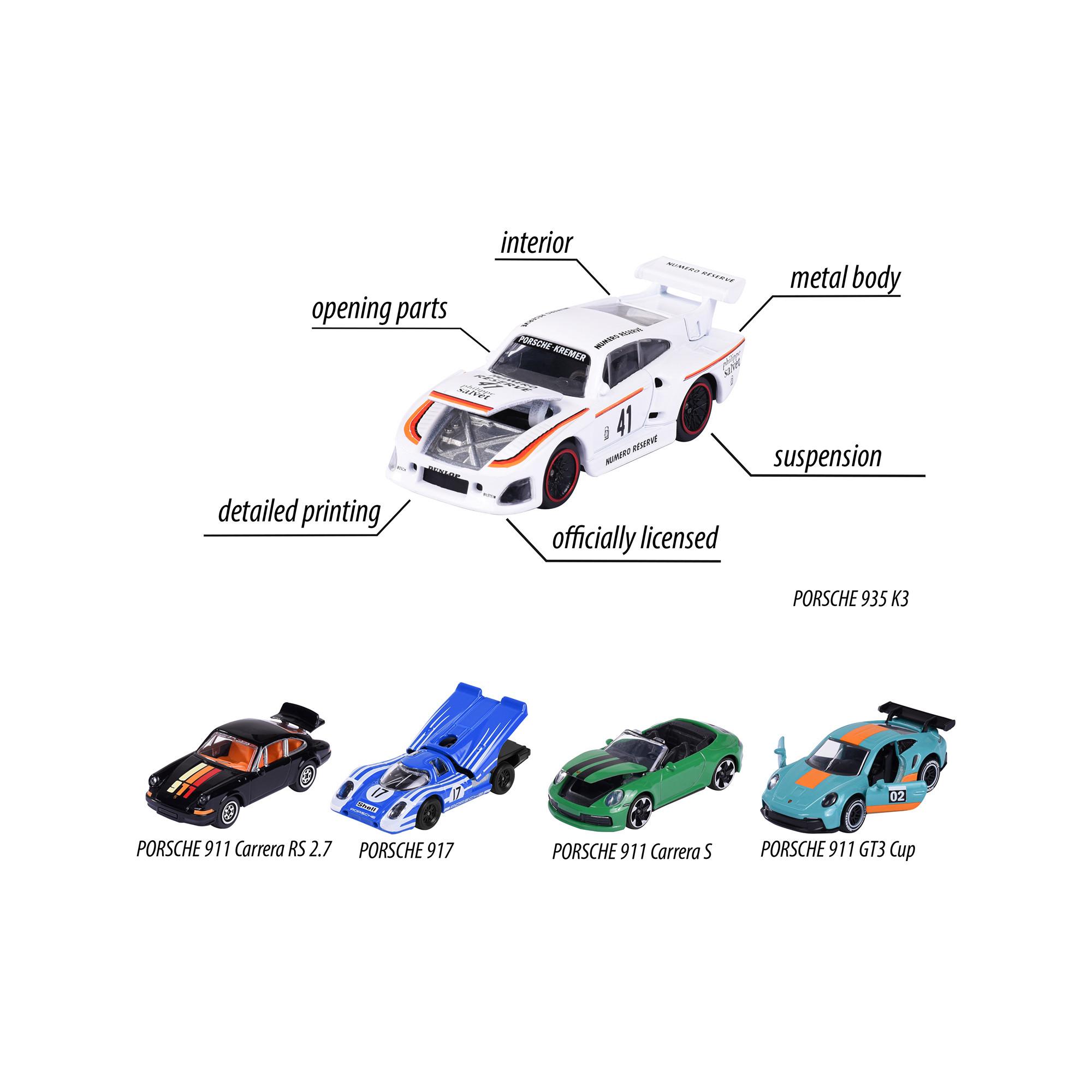 Majorette  Porsche Motorsport 5 Pieces Giftpack 