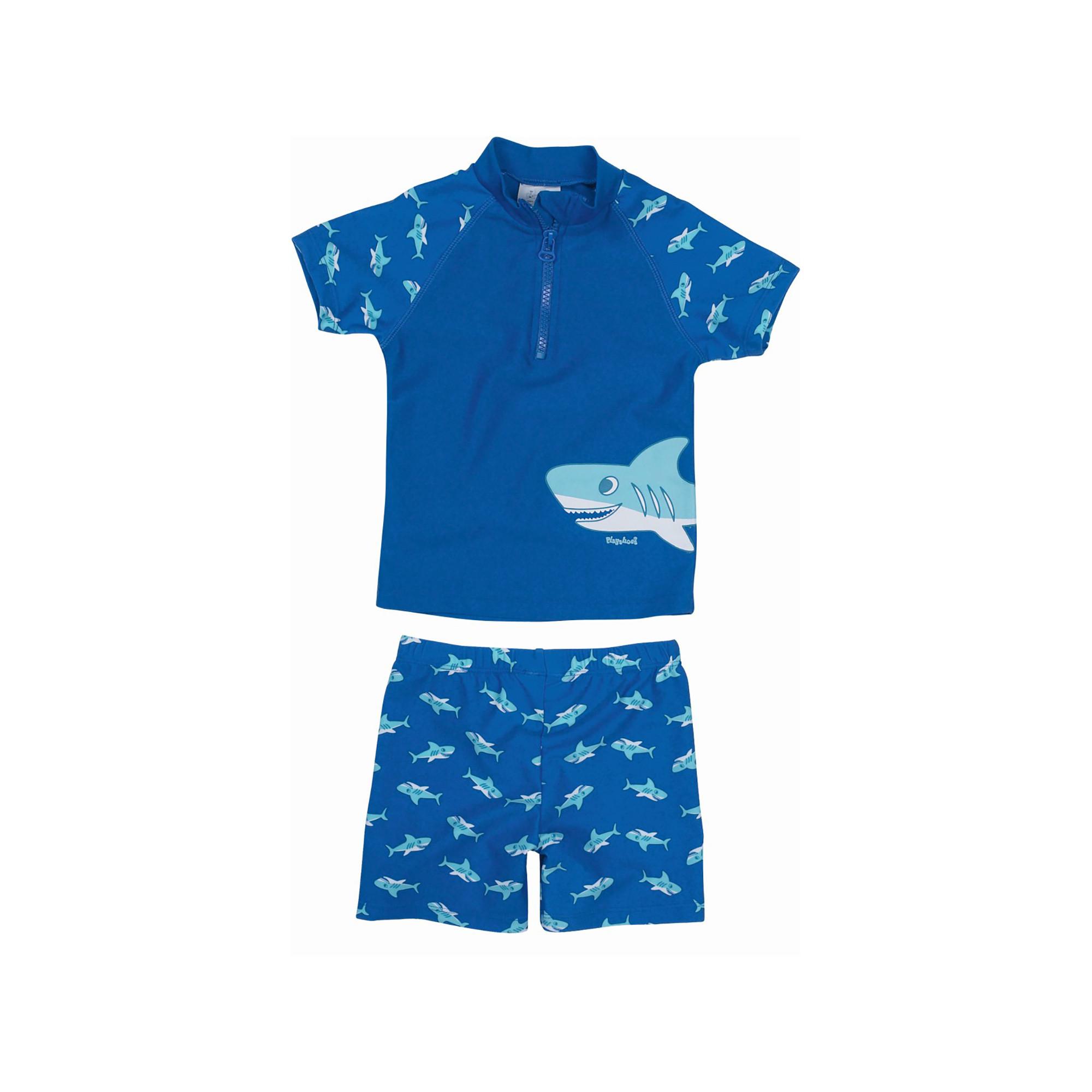 Kinder Badeset Langarm UV-Schutz - Dinosaurier Badeanzug Mit Shorts & Badekappe