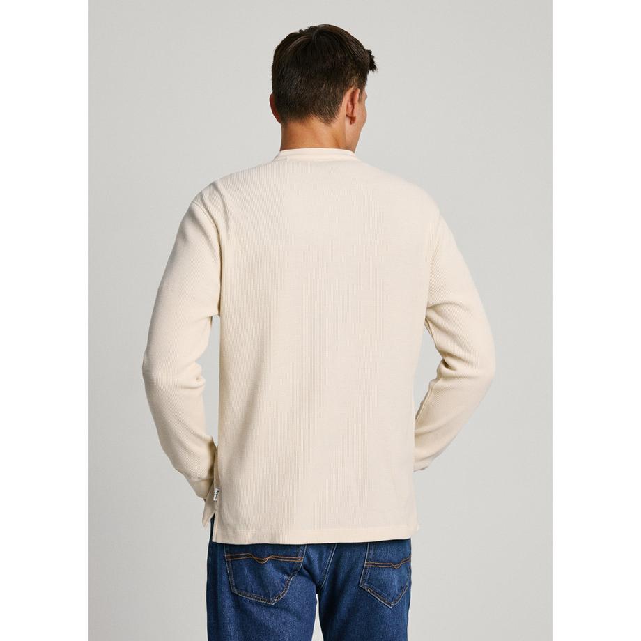 Pepe Jeans London Ashford Langarm Henley T-Shirt  