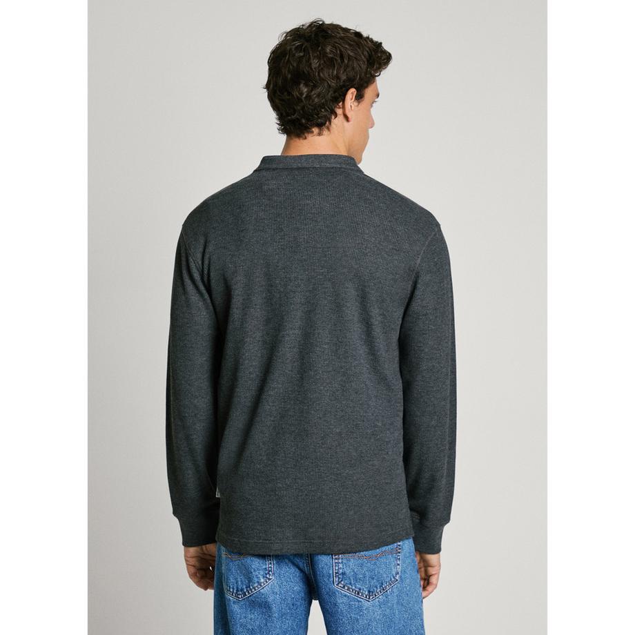 Pepe Jeans London Ashford Langarm Henley T-Shirt  