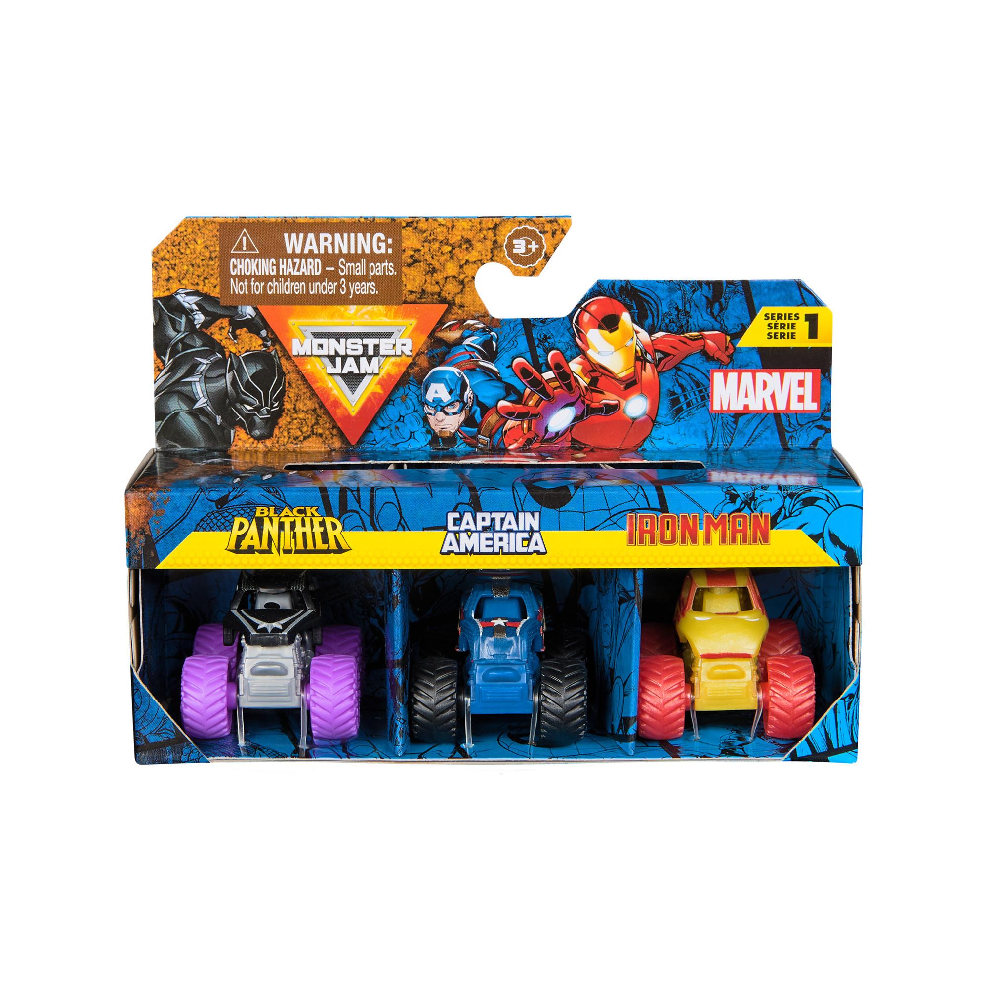 Monster Jam  Monster Jam - Mini 3er-Pack Marvel 