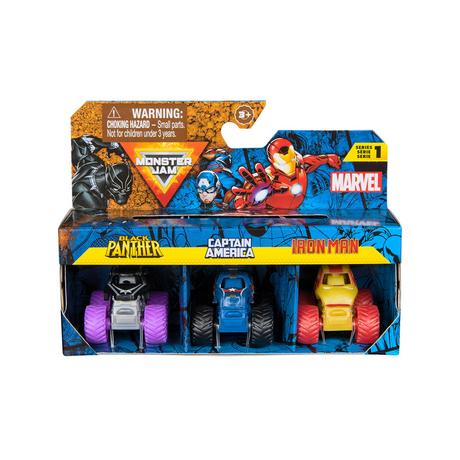 Monster Jam  Monster Jam - Mini 3er-Pack Marvel 