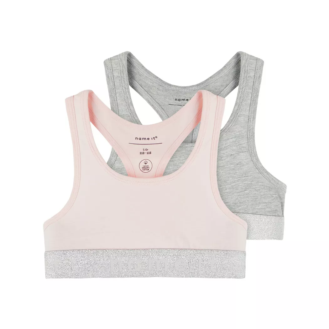 Name It - BH für Teenager, 2er Pack Teenager BHs, 158-164, Multicolor