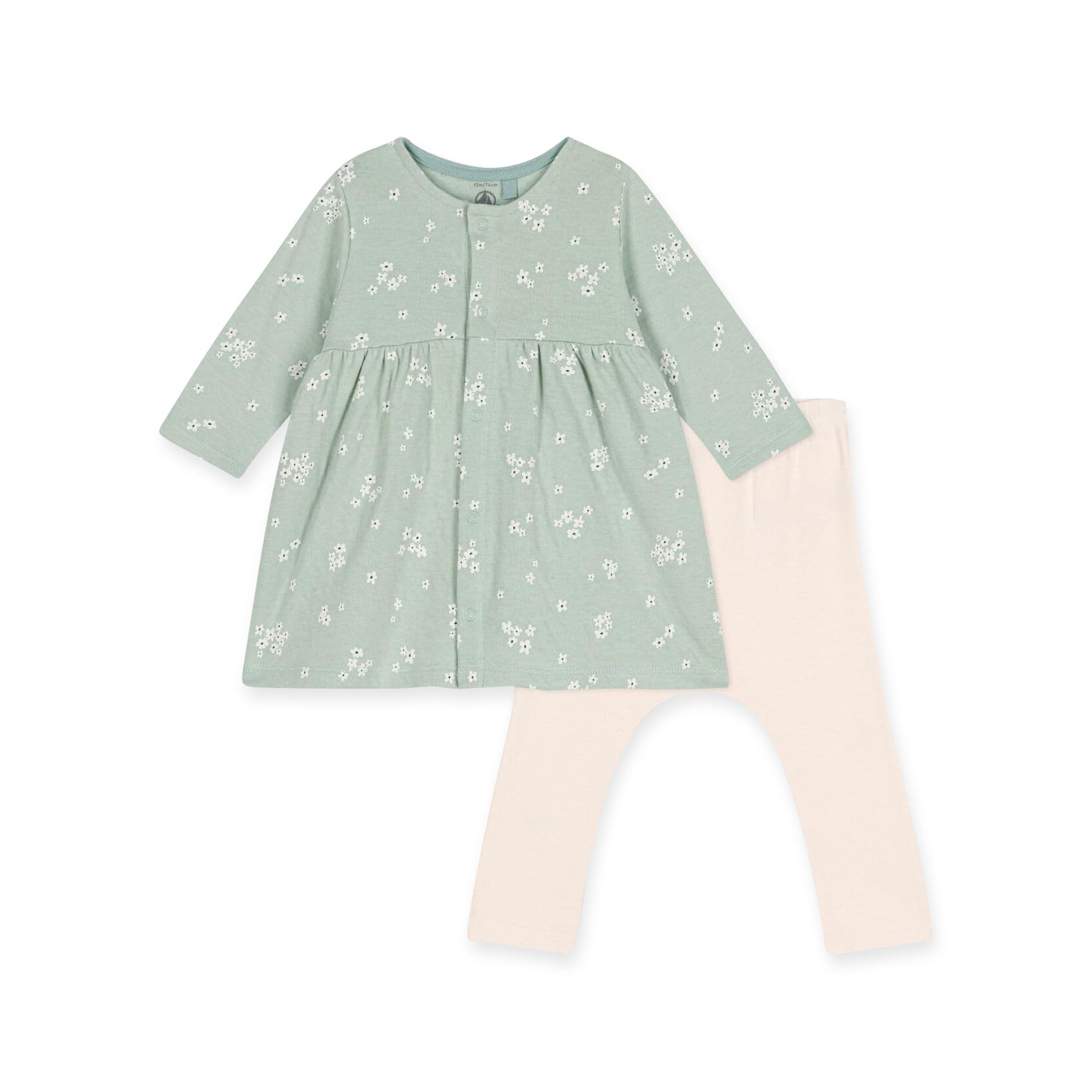 PETIT BATEAU  Set: abito e leggings 