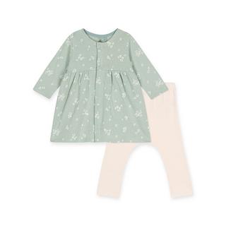 PETIT BATEAU  Set: Kleid und Leggings 