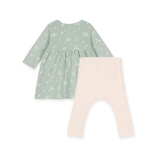 PETIT BATEAU  Set: Kleid und Leggings 