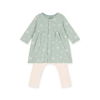 PETIT BATEAU  Set: Kleid und Leggings 