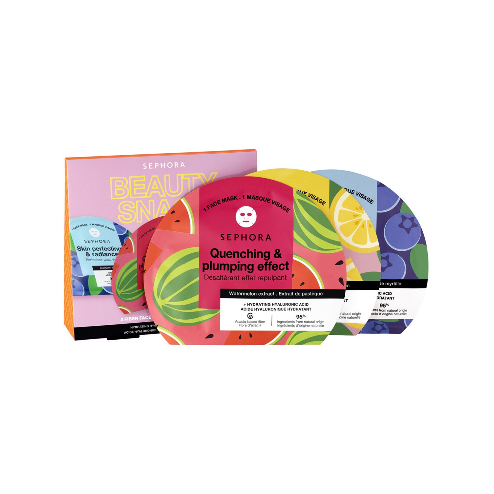 Image of Beauty Snack - 3 Gesichtsmasken - Hyaluronsäure+fruchtextrakte Unisex Set