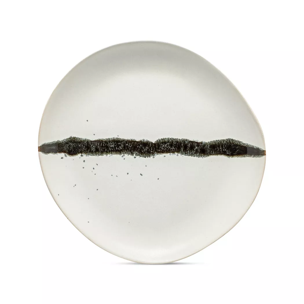 Manor - Teller flach, 30cm, Zweifarbig