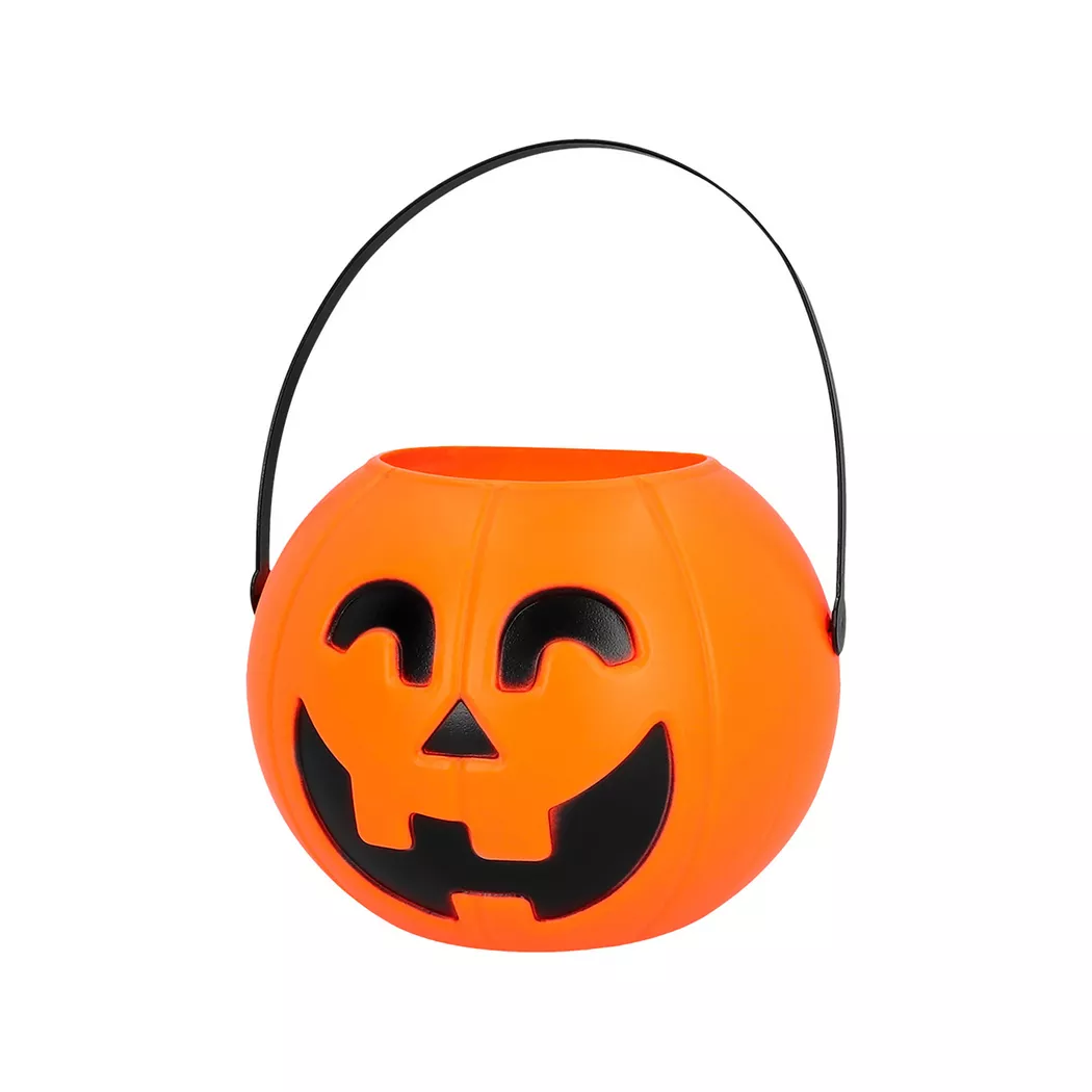 Boland - LED Kürbis Eimer, 17cm, Orange