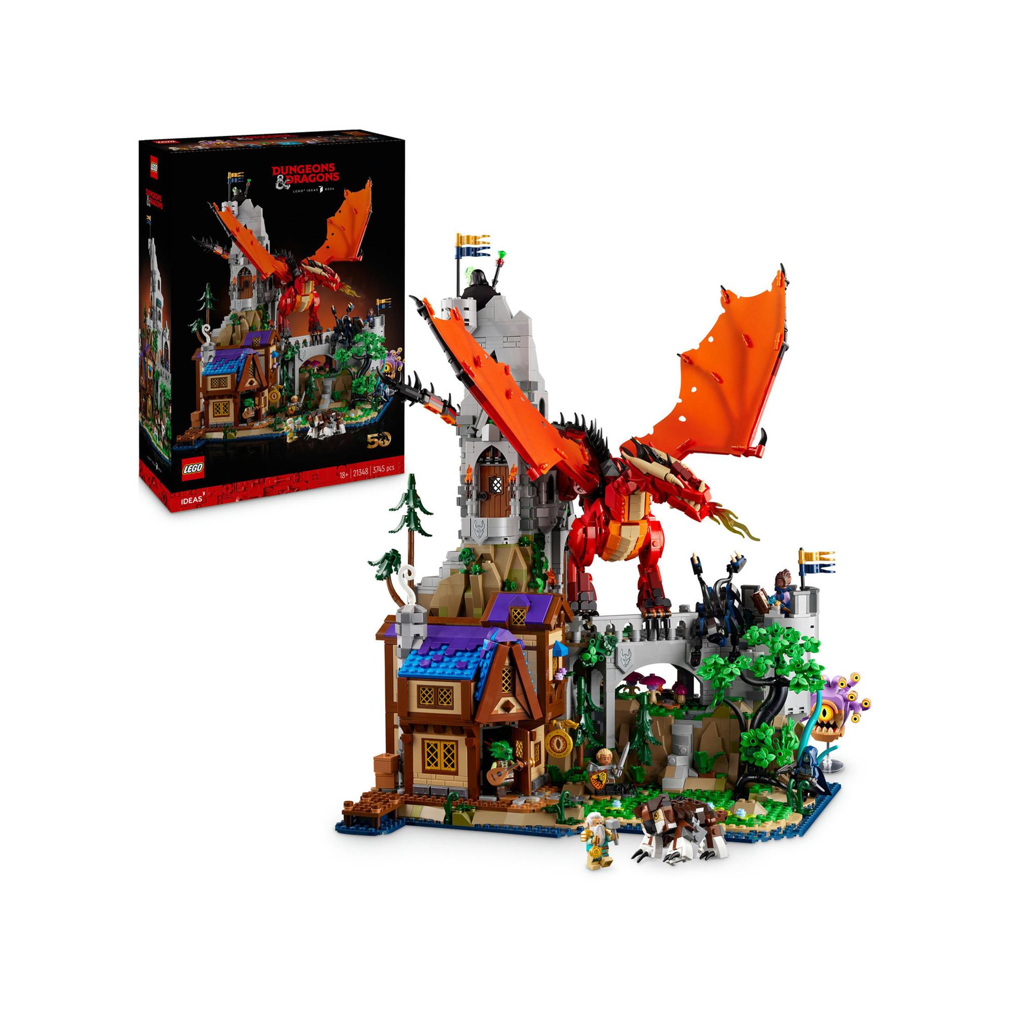 LEGO®  21348 Dungeons & Dragons : l’histoire du dragon rouge 