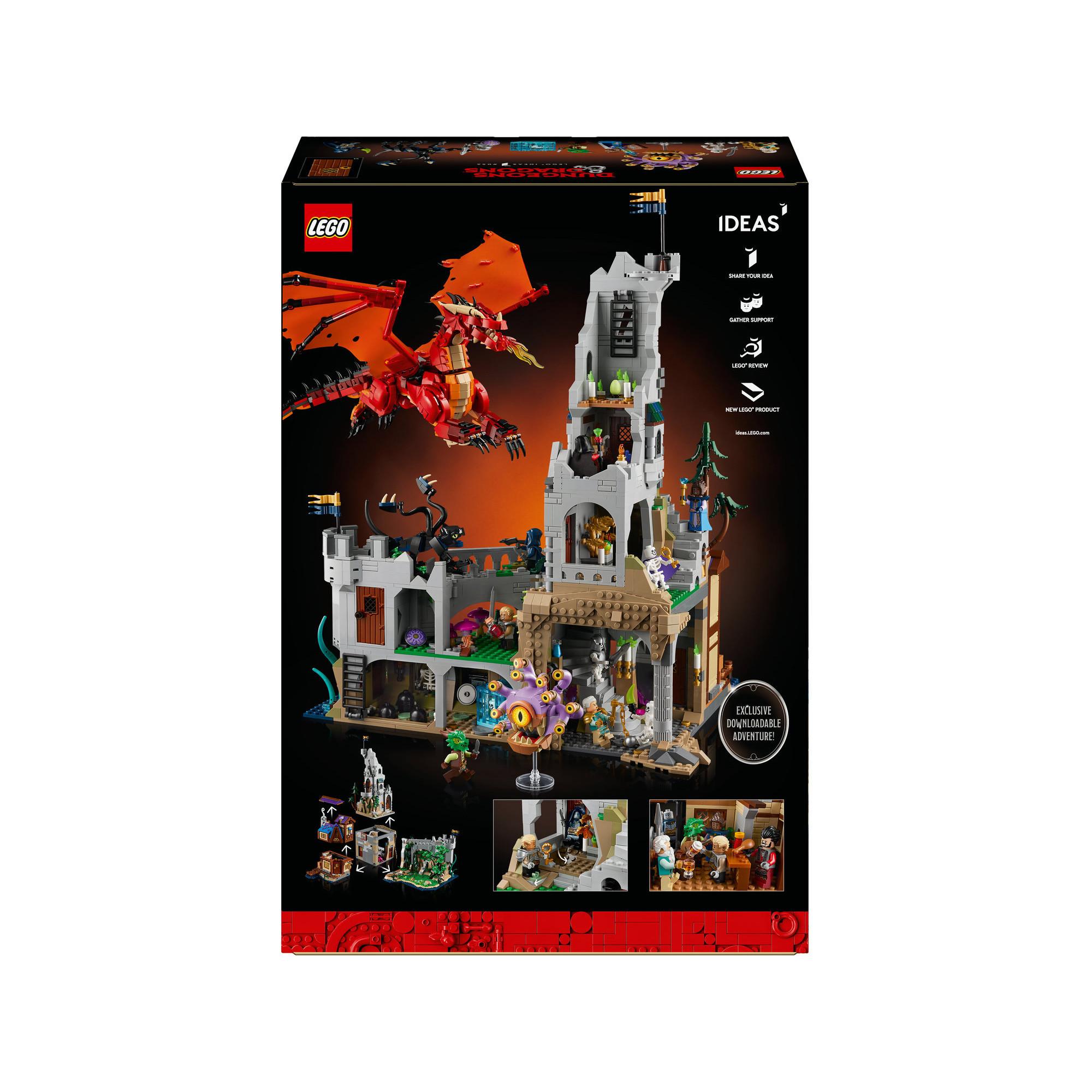 LEGO®  21348 Dungeons & Dragons : l’histoire du dragon rouge 