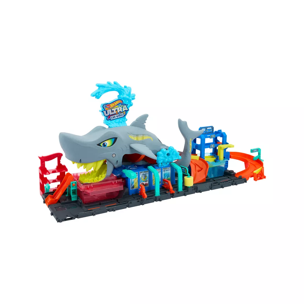 Hot Wheels - City Ultimative Hai Auto-Waschanlage, Multicolor