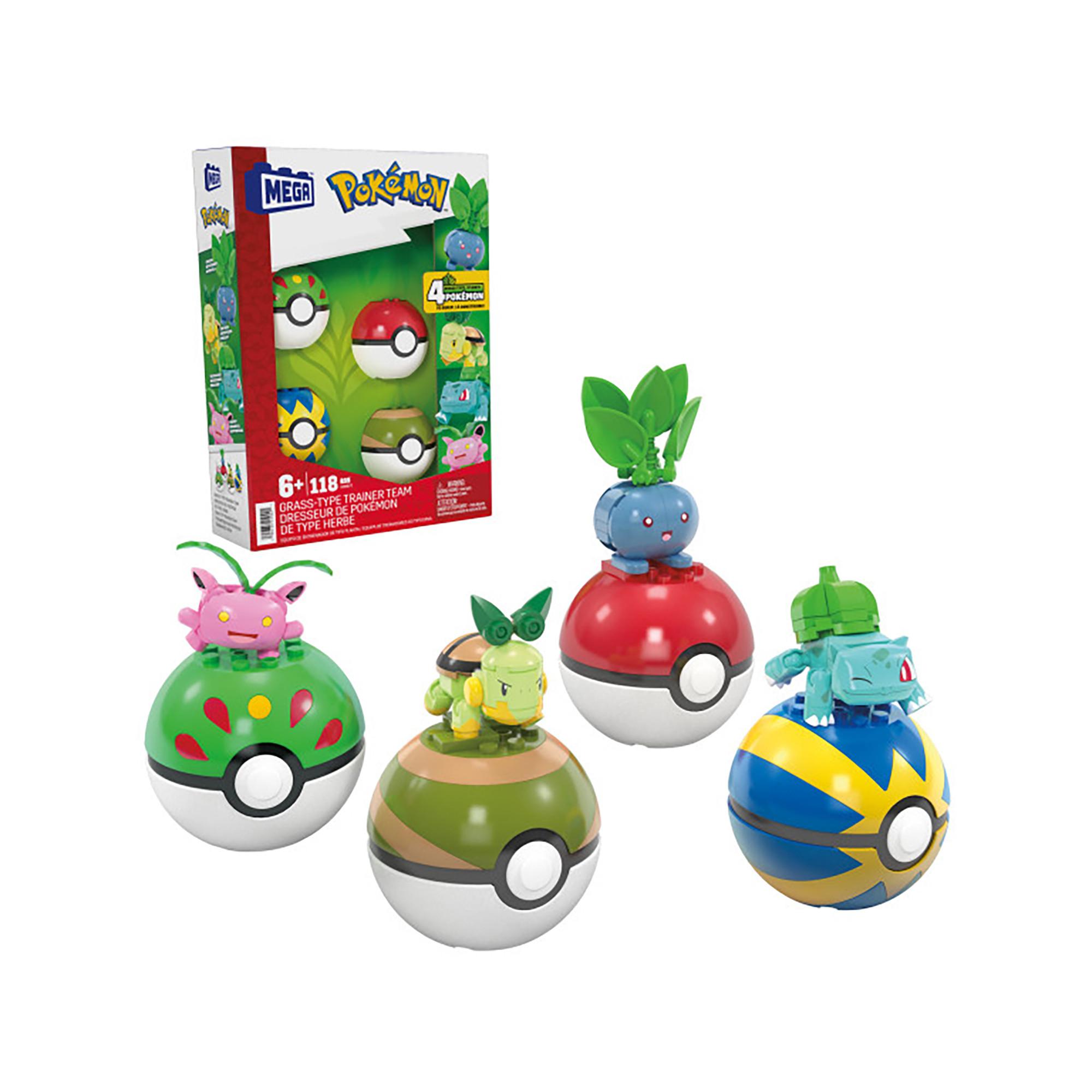 Mega Construx  Set de 4 Pokémon de type plante 