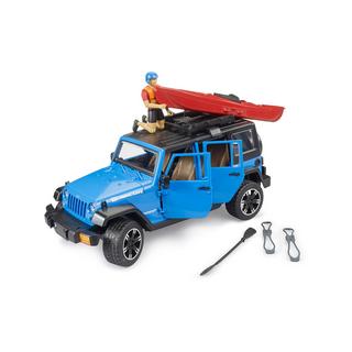 bruder  Jeep mit Kajak + Figur 