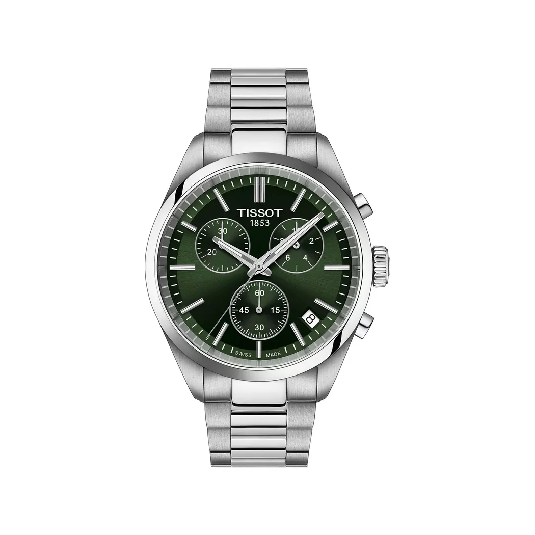 Tissot - Chronograph Uhr, Pr 100, 40mm, Silber 2