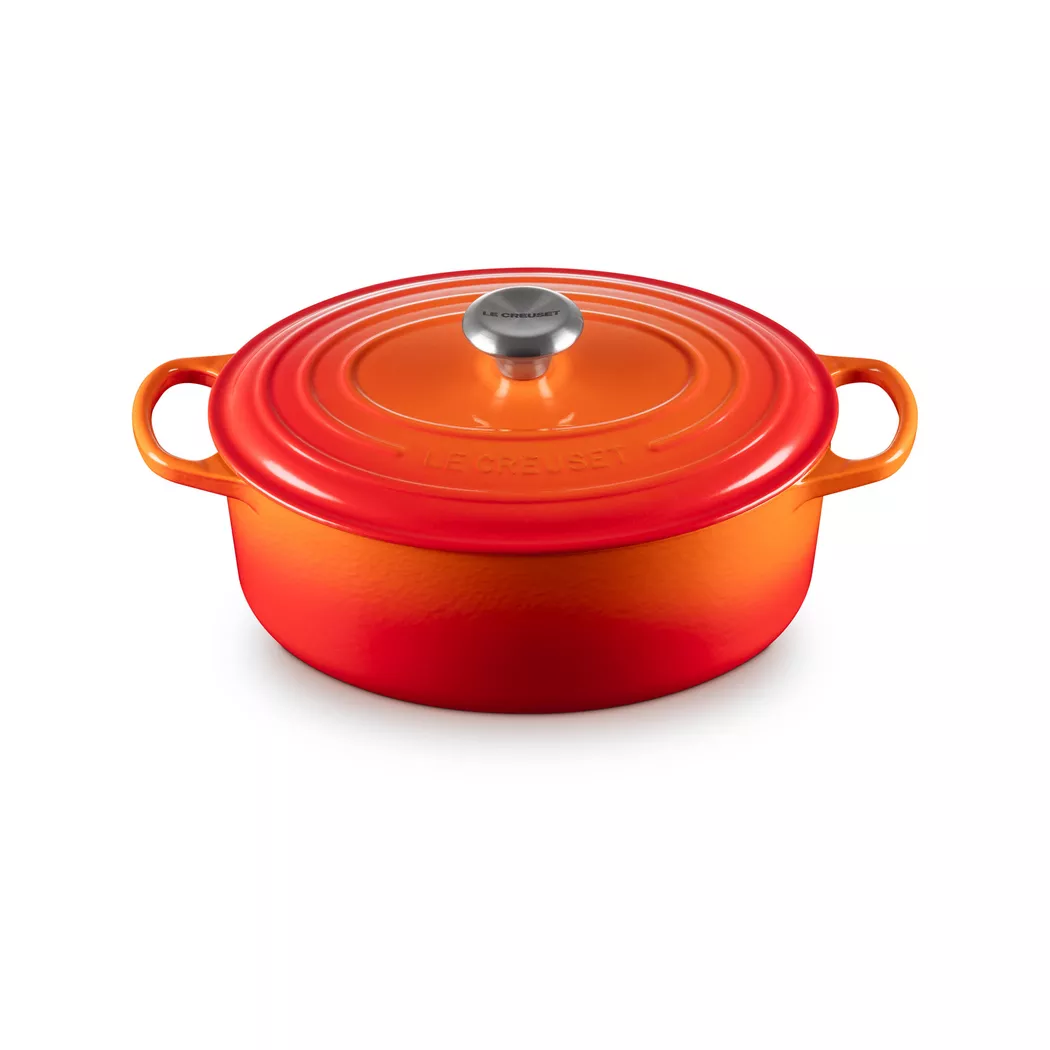Signature Bräter 29 cm oval Feuriges Orange