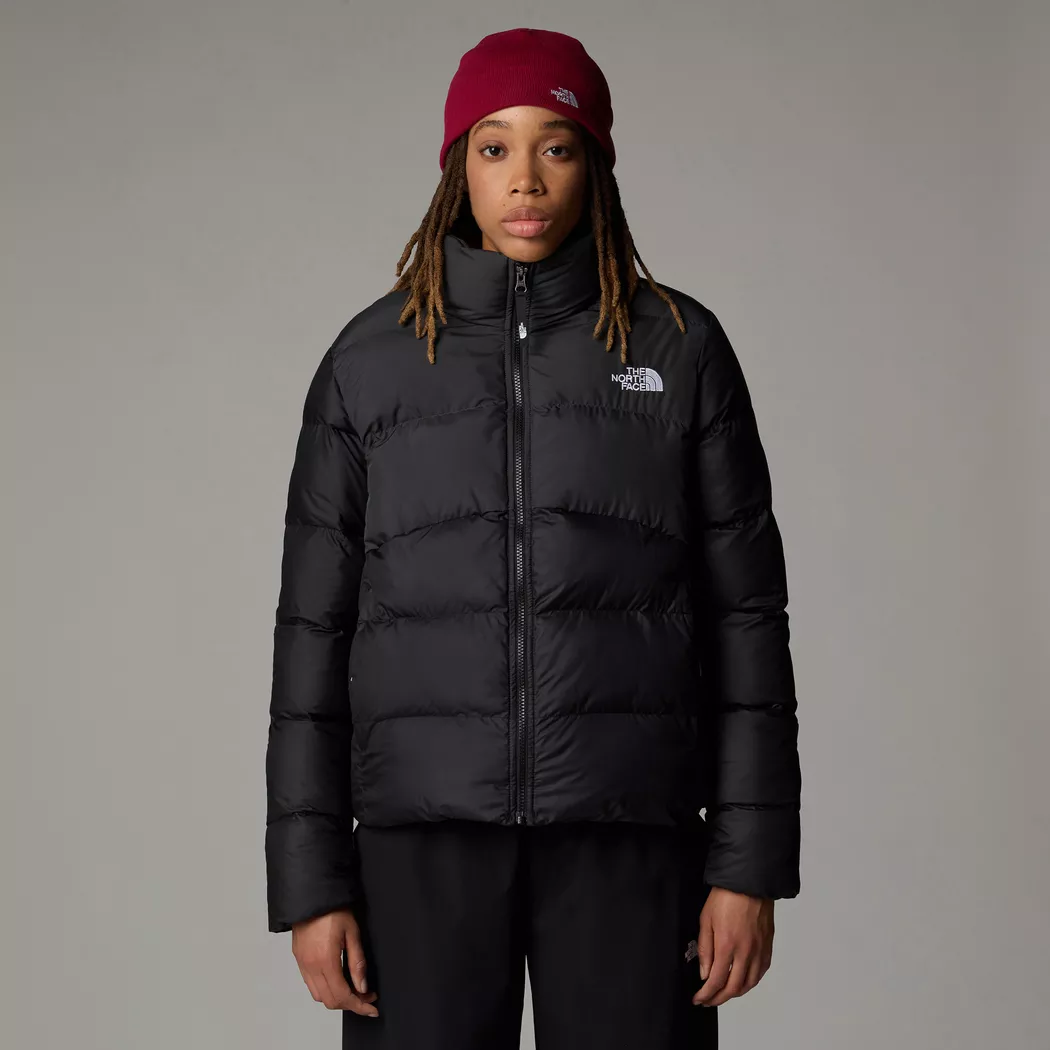 Steppjacke THE NORTH FACE "Saikuru", Damen, Gr. XL, schwarz (tnf schwarz, asphalt grau), Softshell, Obermaterial: 100% Polyester. Wattierung: 100% Polyester, unifarben, hoch geschlossener Ausschnitt, eingesetzt eingefasste Kante, Jacken Steppjacke, sportl