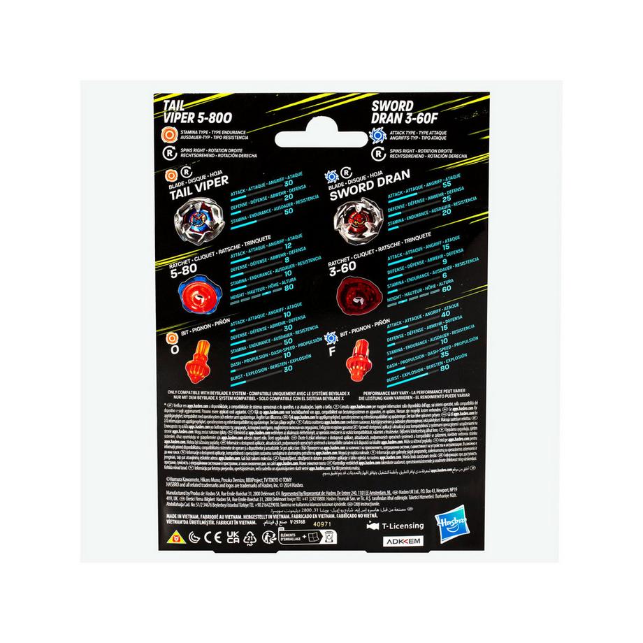 Beyblade  Beyblade X Duo Pack, Zufallsauswahl 