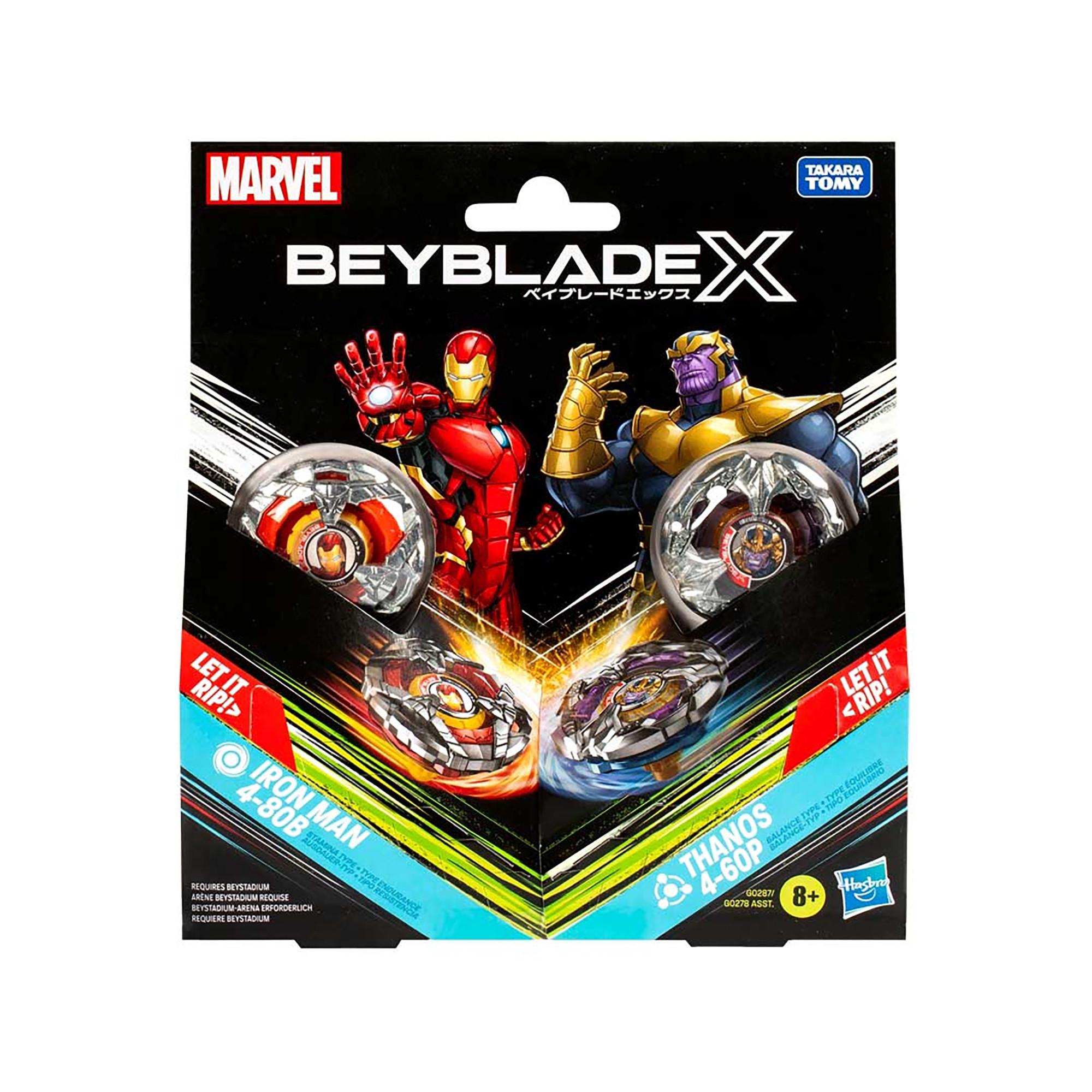 Beyblade  Beyblade X Marvel Collab Pack, assortiment aléatoire 