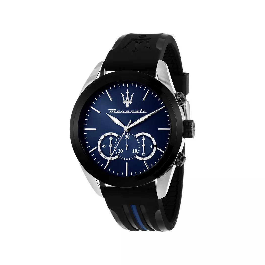 Maserati - Chronograph Uhr, Traguardo, 45mm, Black 3
