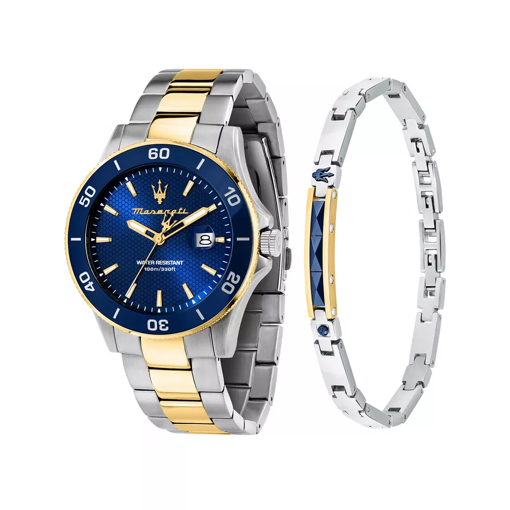 Maserati Competizione Watch Gold 43mm