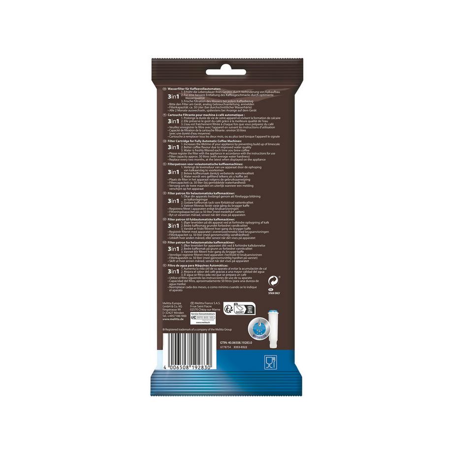 Melitta Filtre à eau Pro Aqua 