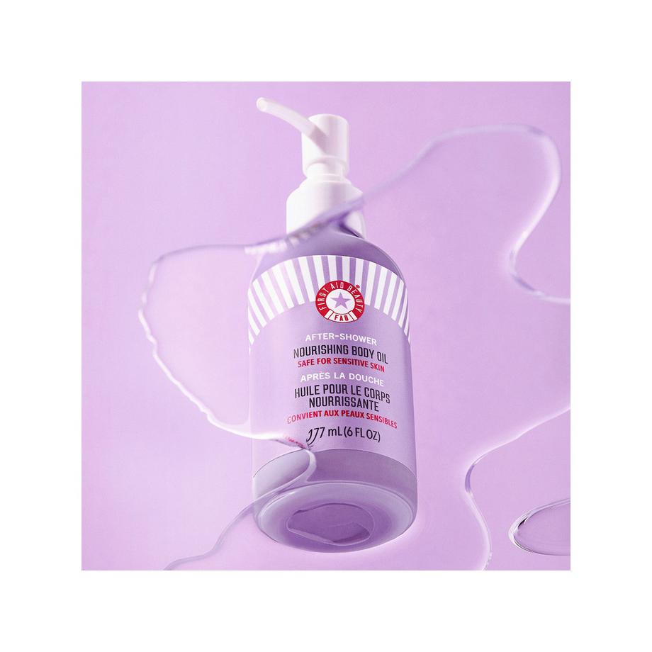 FIRST AID BEAUTY  After-shower nourishing body oil - Huile pour le corps nourrissante 