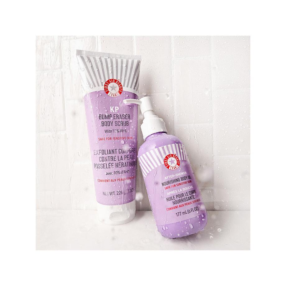 FIRST AID BEAUTY  After-shower nourishing body oil - Huile pour le corps nourrissante 