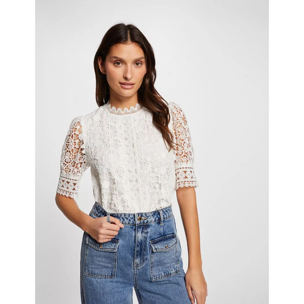 Morgan - Top, für Damen, Ecru, Größe 36