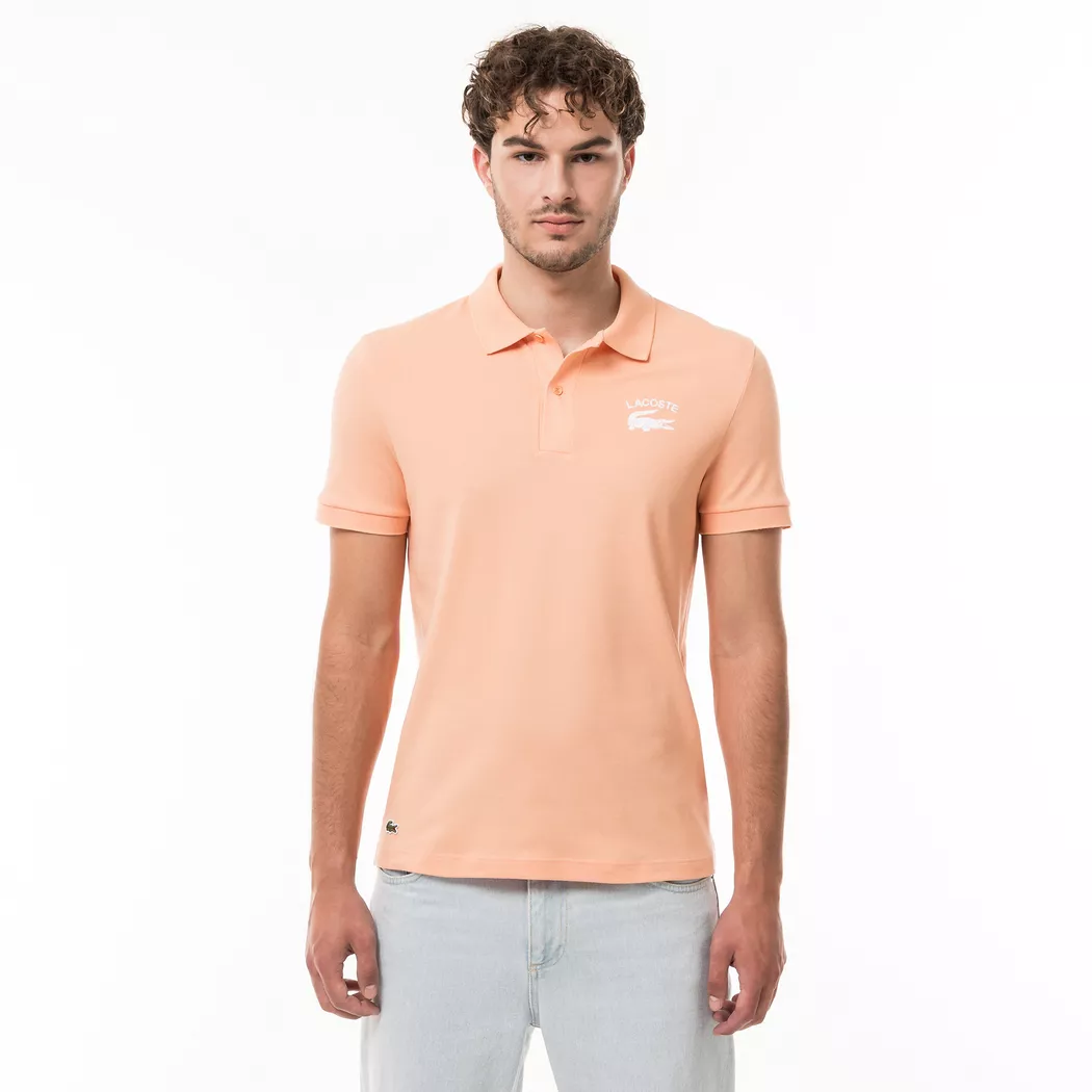 Lacoste - Poloshirt, kurzarm, für Herren, Lachs, Größe L (T5)