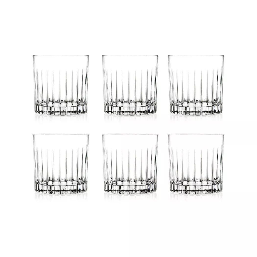 360ml Timeless Crystal Double Whisky Glasses - Pack of Six
