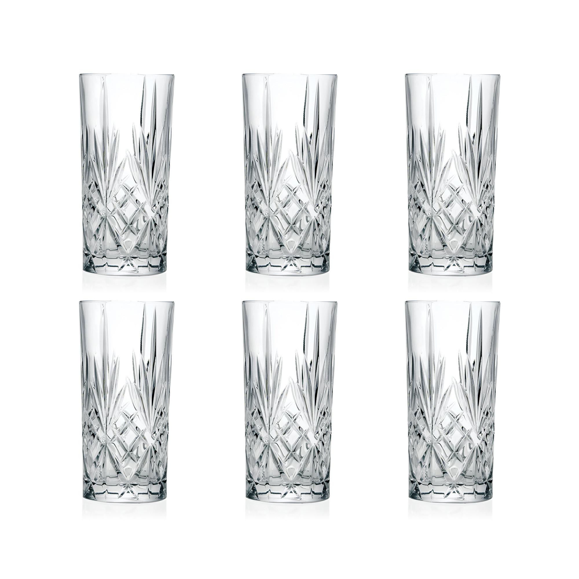 RCR Verres à long drink, 6 pièces Melodia 