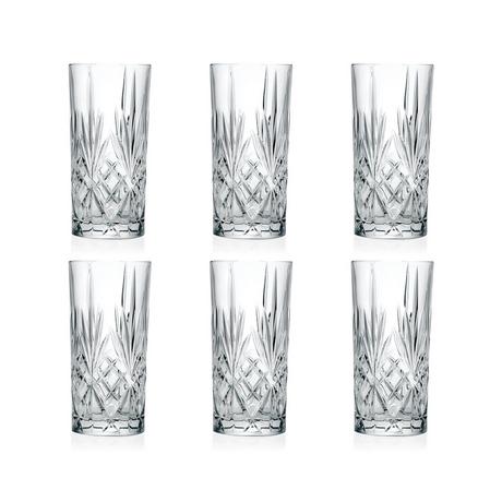 RCR Verres à long drink, 6 pièces Melodia 