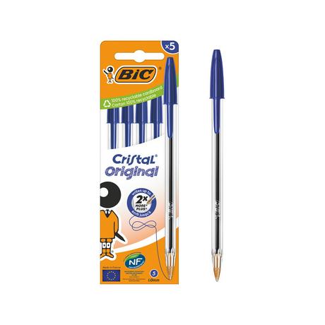 BiC Stylos à bille Cristal Original 5 