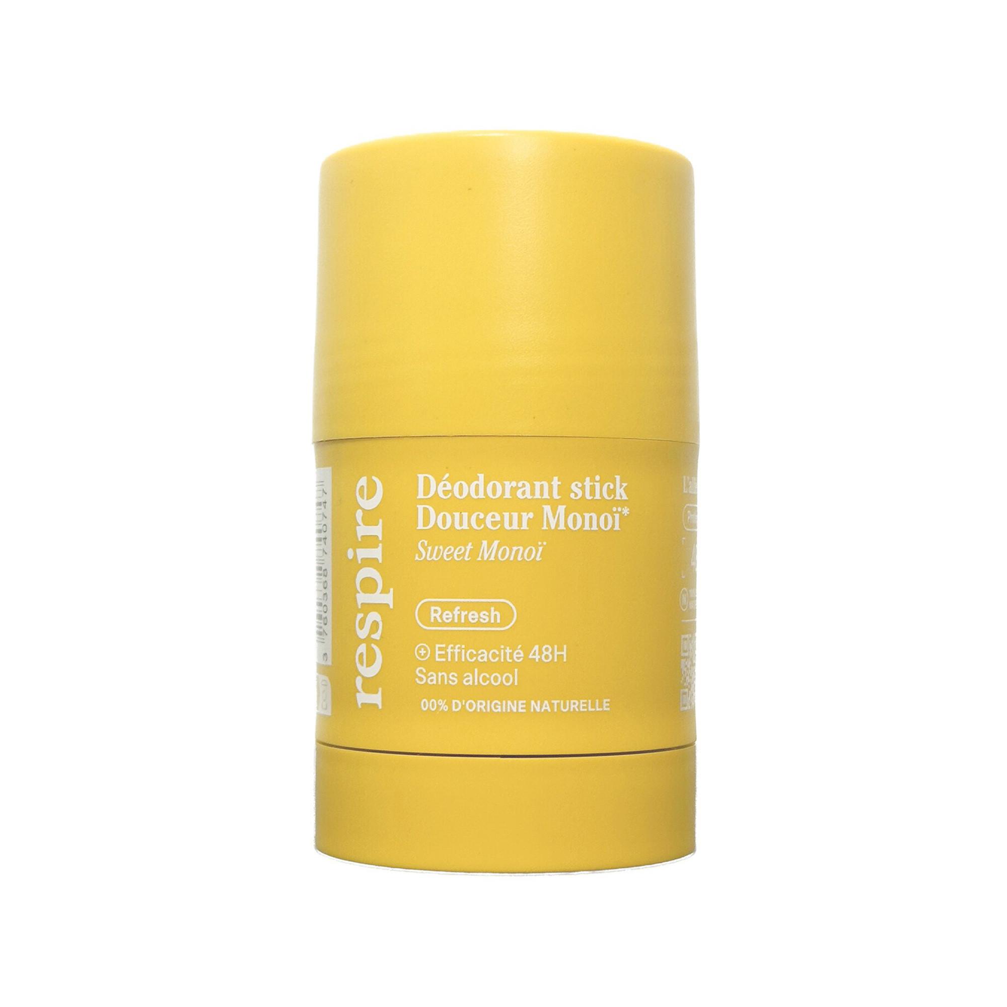 RESPIRE  Deodorante stick dolcezza Monoï - Efficacia 48 ore 