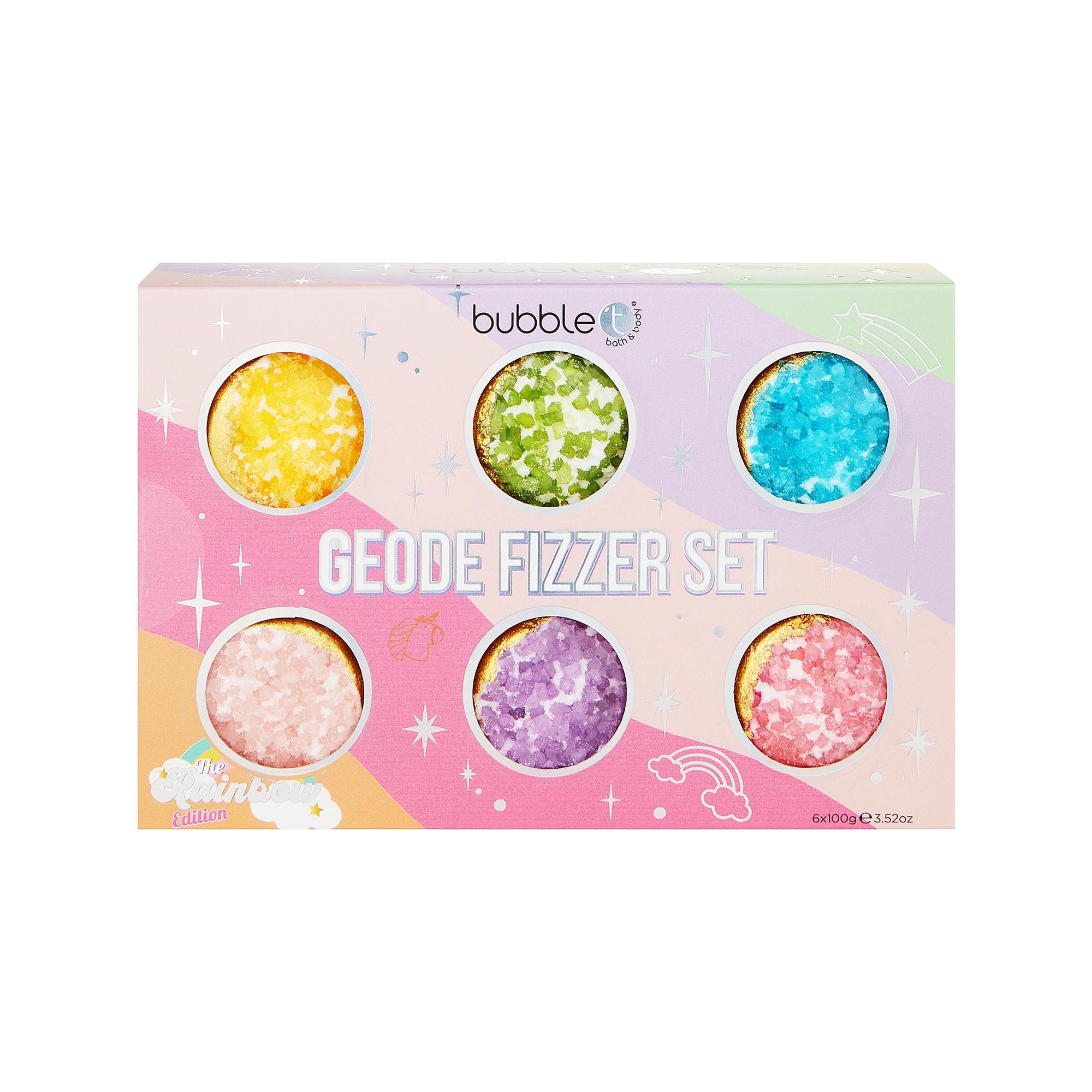 Bubble T  Rainbow Geode Bath Fizzer Set 