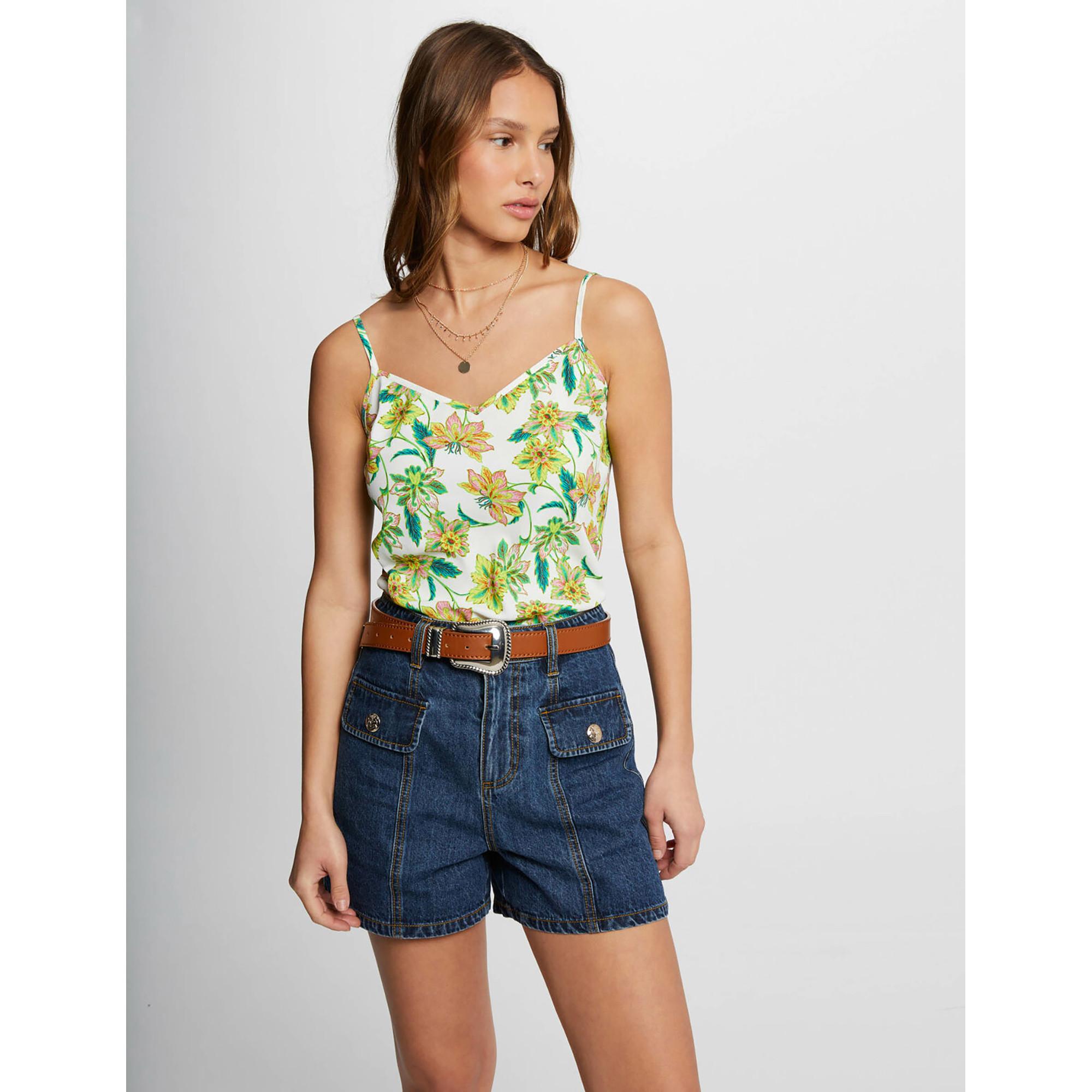 Image of Top, V-neck Damen Multicolor 34