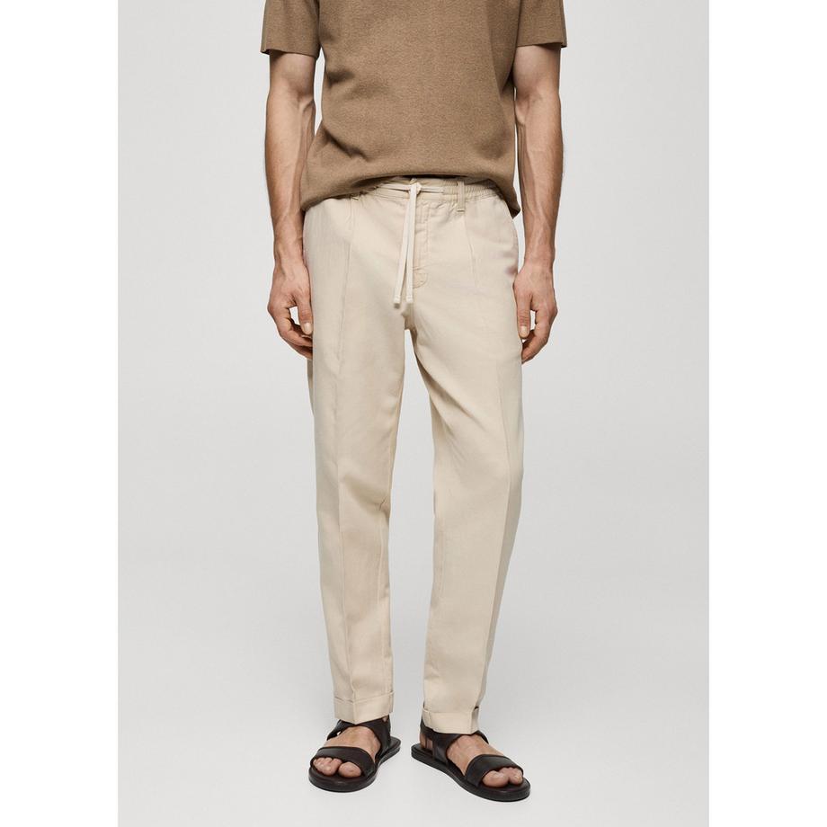 Mango Man Herren Kordelzug Relaxed Loose Fit Hose  