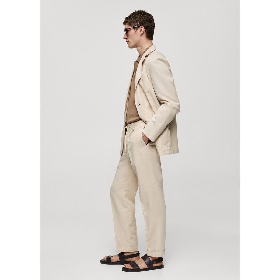 Mango Man Herren Kordelzug Relaxed Loose Fit Hose  