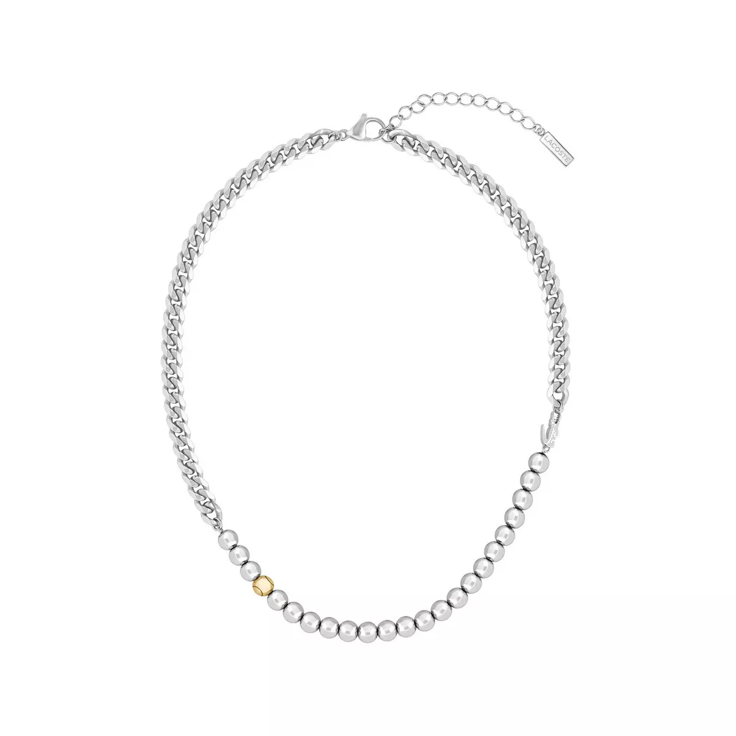 Lacoste - Collier, Orbe, 46cm, Argent