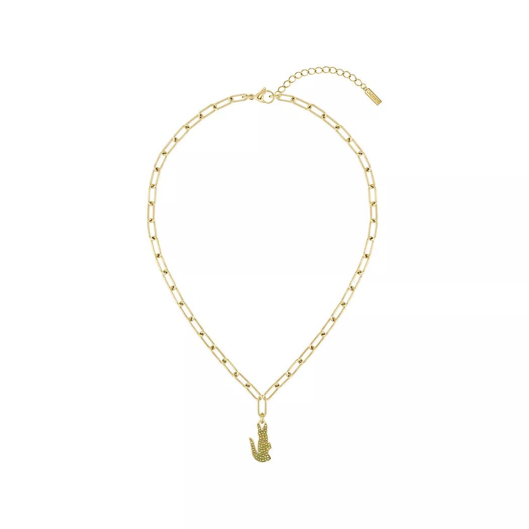 Lacoste - Halskette, Crocodile, 56cm, Gold