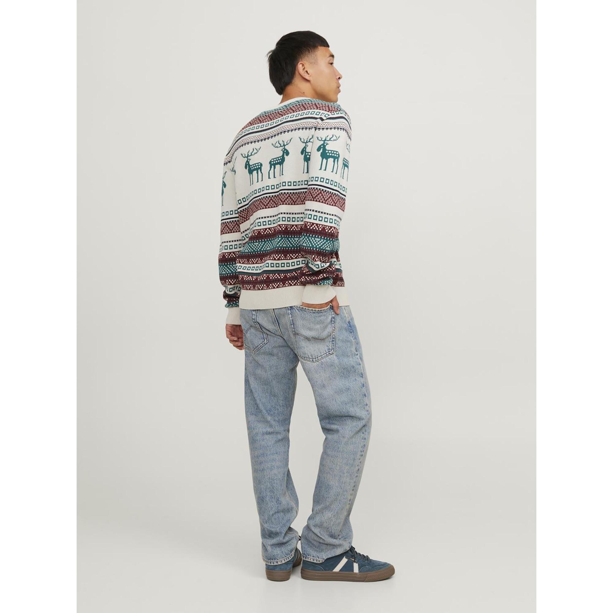 JACK & JONES JJXMAS SNOWBALL KNIT CREW NECK Pullover 