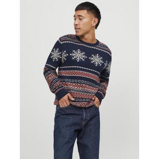 JACK & JONES JJXMAS SNOWBALL KNIT CREW NECK Maglione 