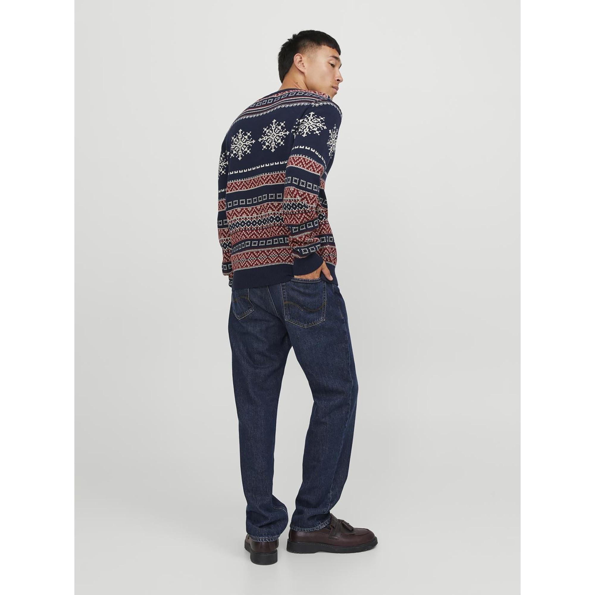 JACK & JONES JJXMAS SNOWBALL KNIT CREW NECK Pullover 