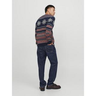 JACK & JONES JJXMAS SNOWBALL KNIT CREW NECK Maglione 