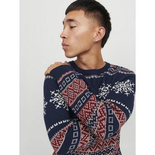 JACK & JONES JJXMAS SNOWBALL KNIT CREW NECK Pullover 