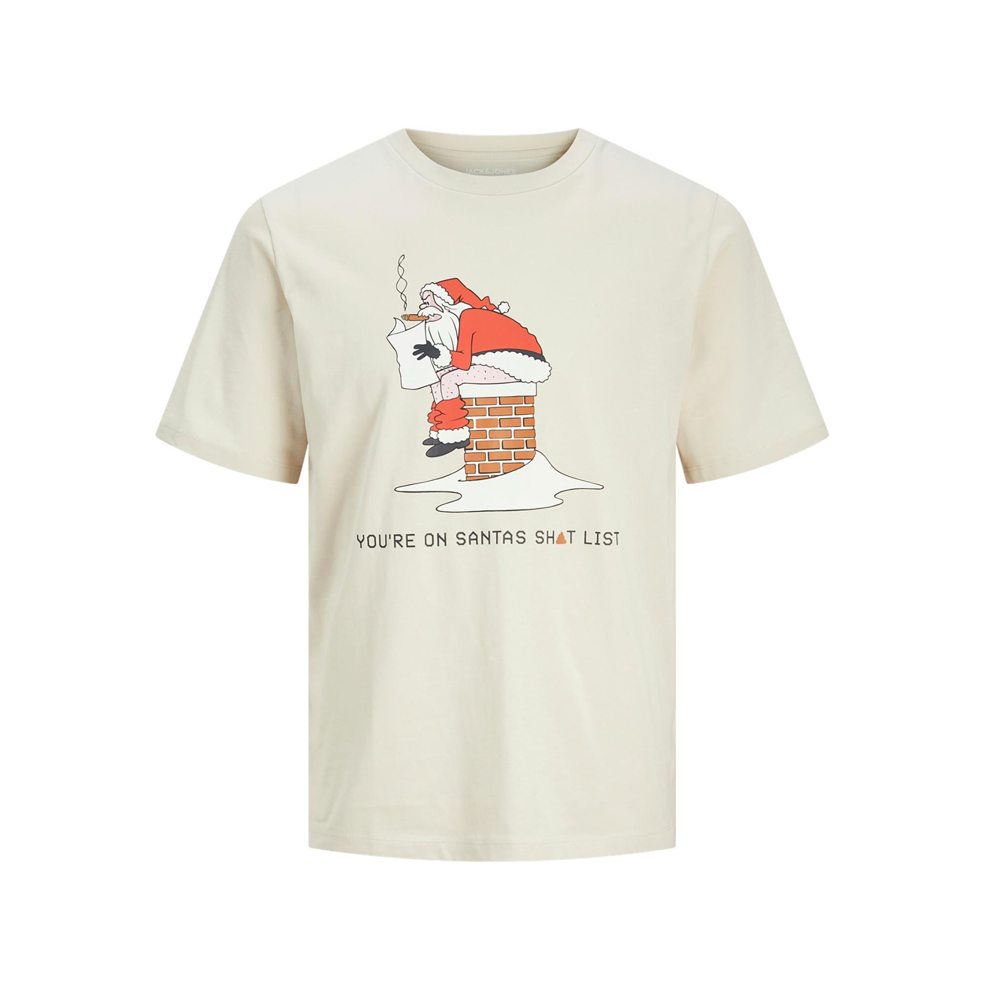 Jack & Jones XMAS Funny Christmas Quacker T-Shirt Navy